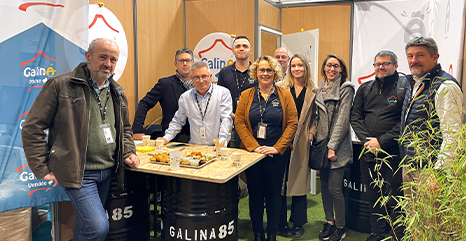 Photo de groupe de l'équipe Galina au salon Tech'Elevage